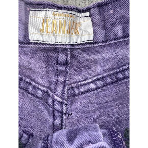 Vintage Purple Jeanjer denim jeans. Girls size 10. - Picture 7 of 10